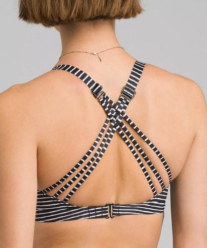 Prana - Kayana Top/D-Cup Sample - SM Black Stripe