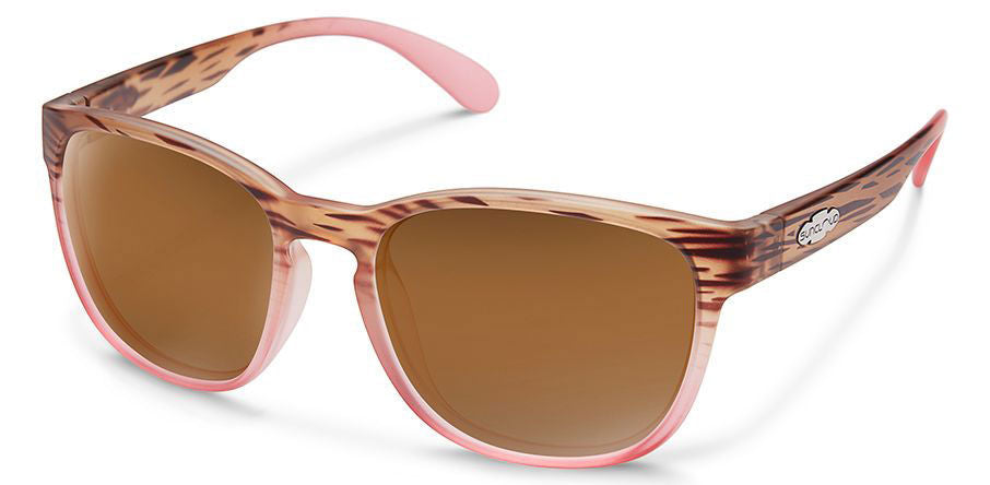 Suncloud - Loveseat - Matte Tortoise Pink Fade; Polarized Brown