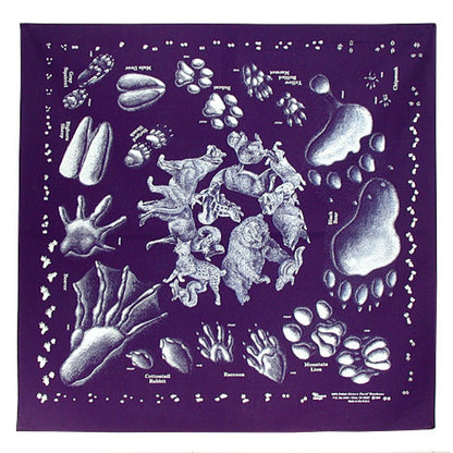The Printed Image - Bandana - Animal Tracks