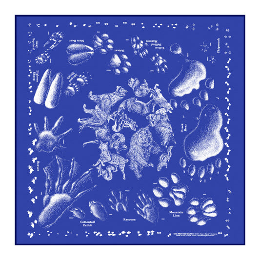 The Printed Image - Bandana - Animal Tracks