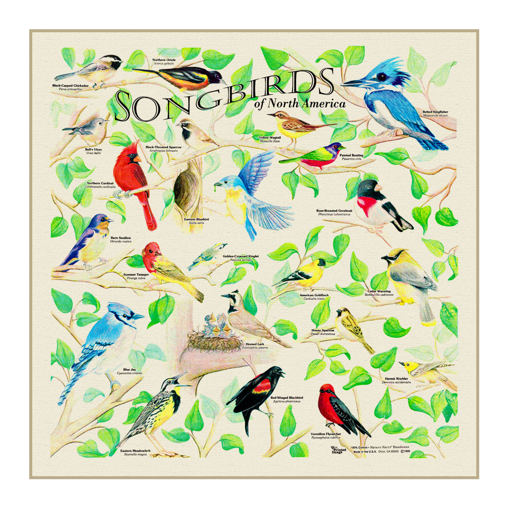 The Printed Image - Bandana - Animal Tracks