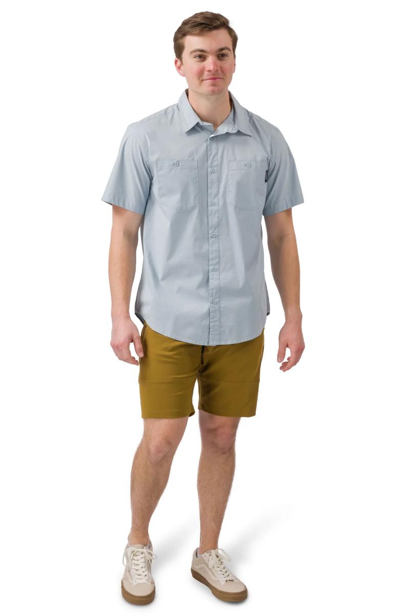 Flylow - Phil A Short Sleeve Shirt - Bear/Terra Seaside