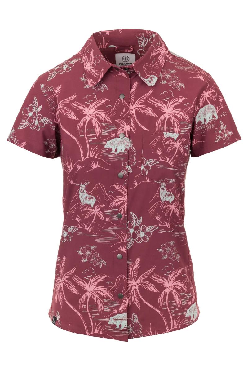 Flylow - Phoenix Shirt - Pearl/Palm Forest