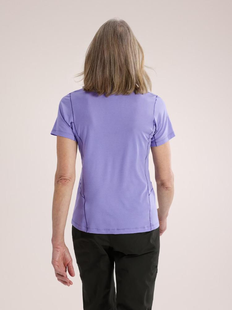 Arc'teryx - Lana Merino Wool Crew Short Sleeve Shirt - Women's - Moonstone