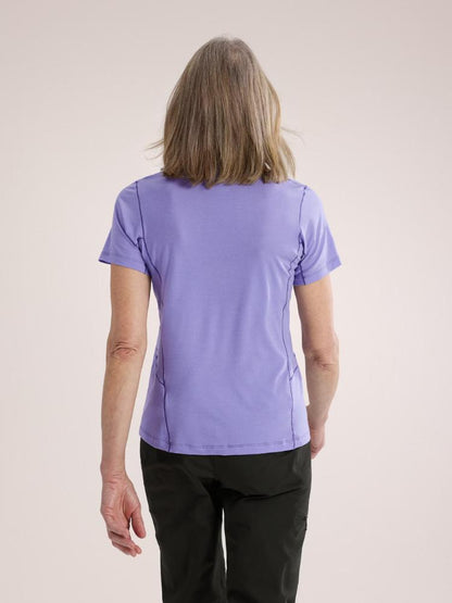 Arc'teryx - Lana Merino Wool Crew Short Sleeve Shirt - Women's - Moonstone