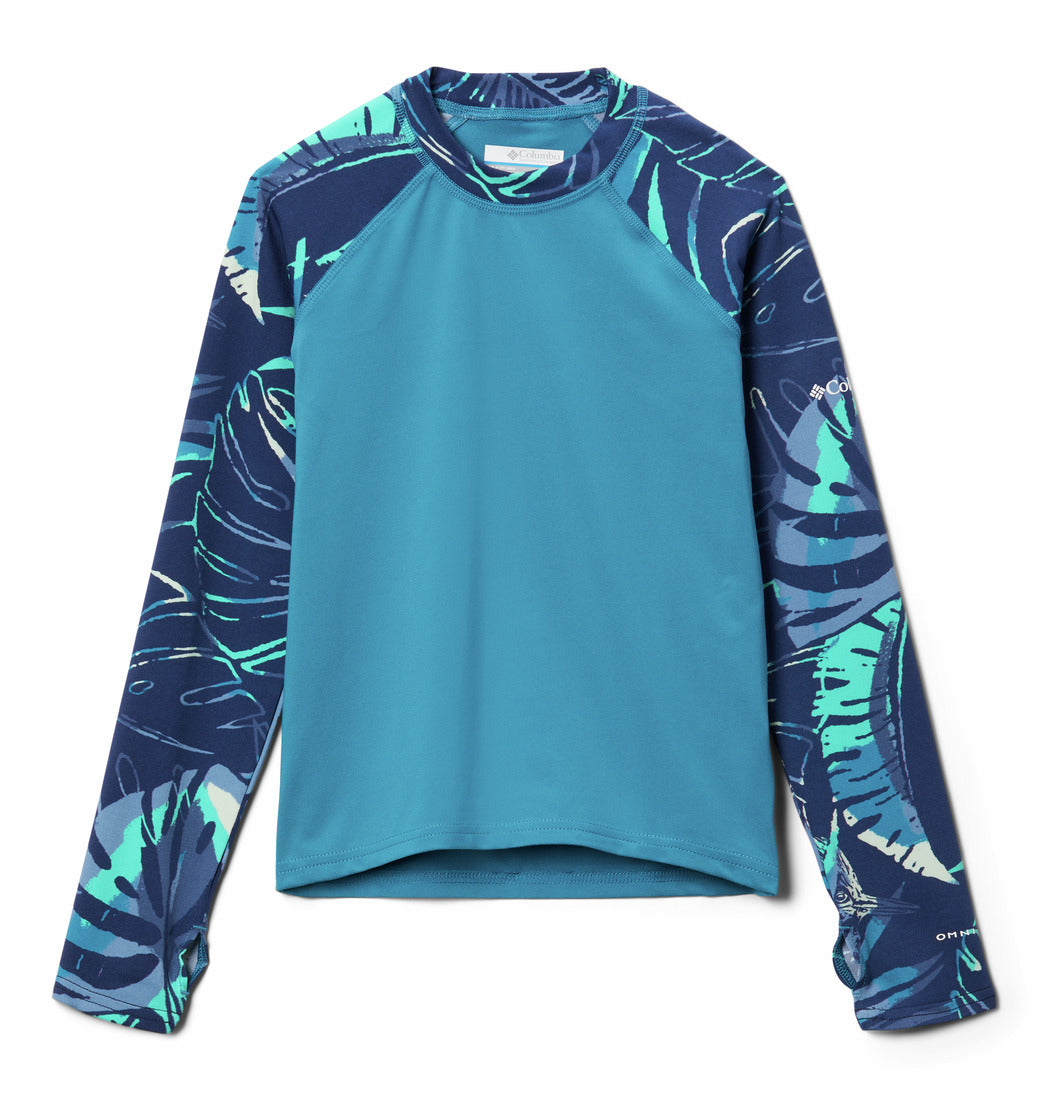 Columbia - Sandy Shores Printed LS Sunguard Youth - Mint Cay Toucan