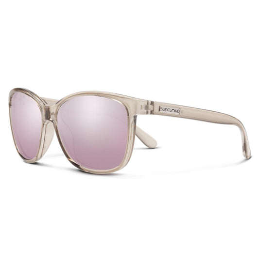 Suncloud - Sashay - Transparent Taupe; Polarized Pink Gold Mirror