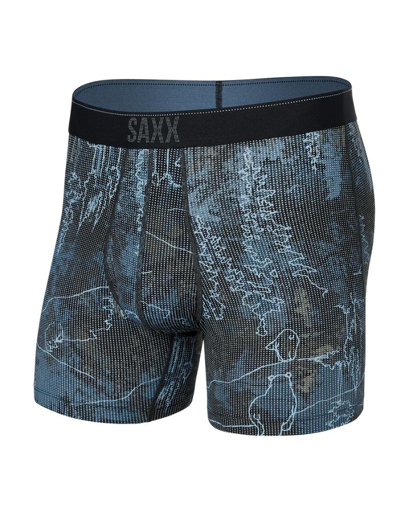 SAXX - Quest Quick Dry Mesh Boxer Brief Fly - Scaled Up/Twilight