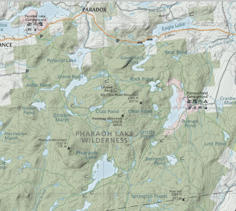 Green Goat Maps - Lake George Boating &Trails Map