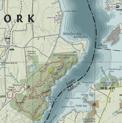 Green Goat Maps - Burlington, Vermont Outdoor Adventure Map