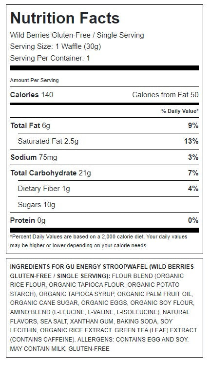 Gu - Gluten Free Stroopwafel
