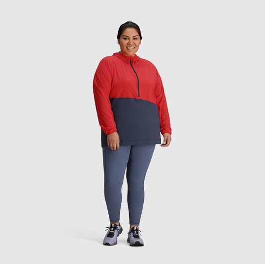 Outdoor Research - Astroman Sun Hoodie Plus Size - Women's - Rhubarb/Naval Blue