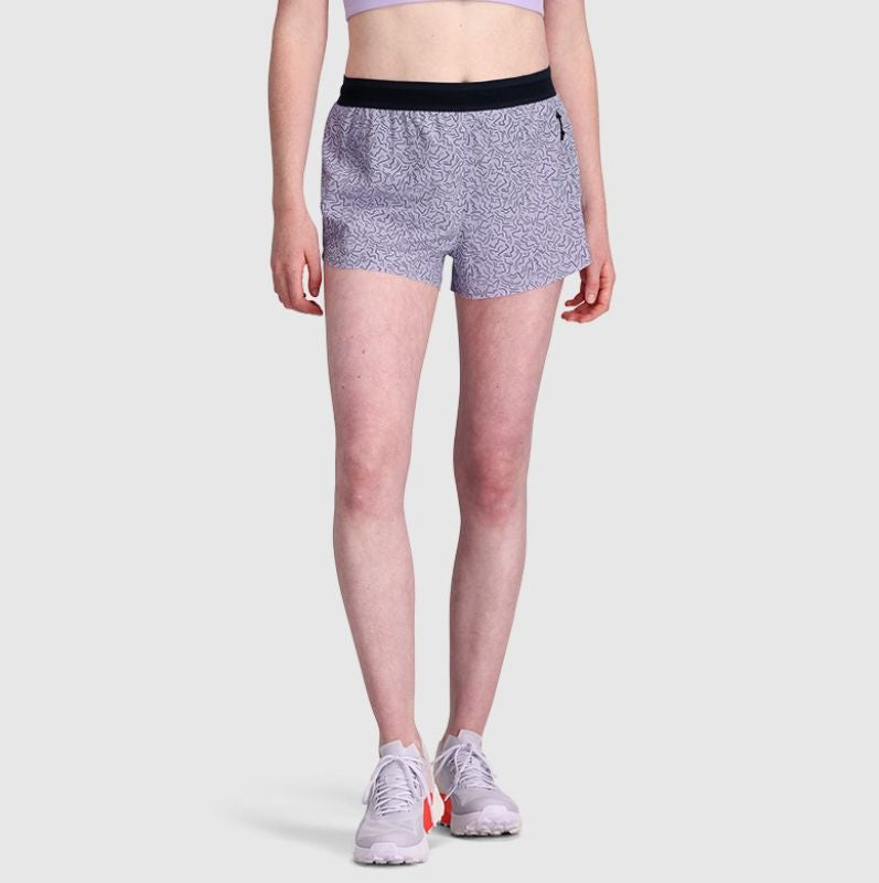 Outdoor Research - Swift Lite Printed Shorts - Women's - Dark Navy Digital Stripe