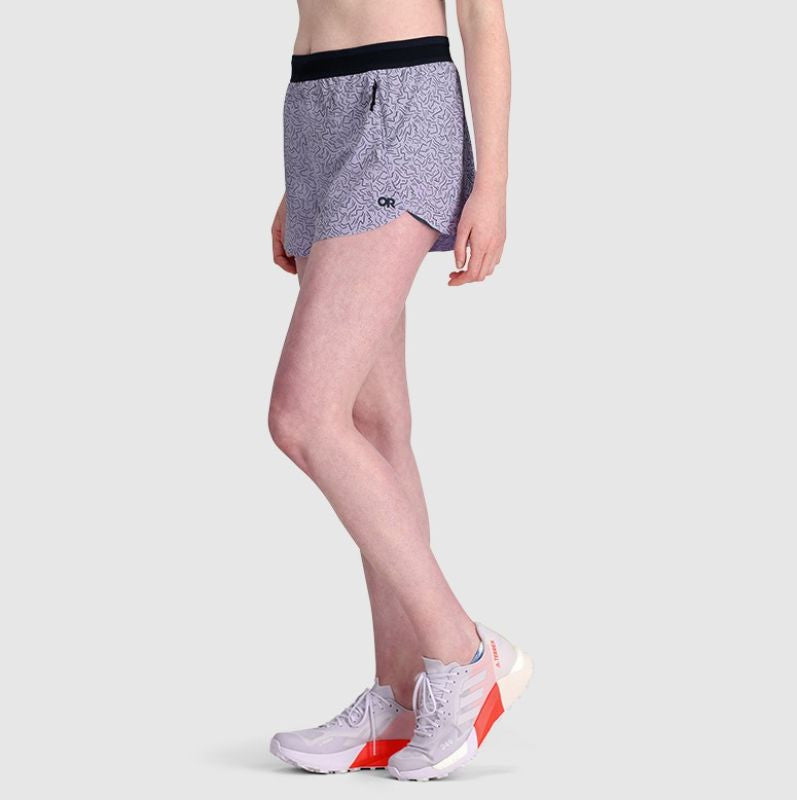 Outdoor Research - Swift Lite Printed Shorts - Women's - Dark Navy Digital Stripe