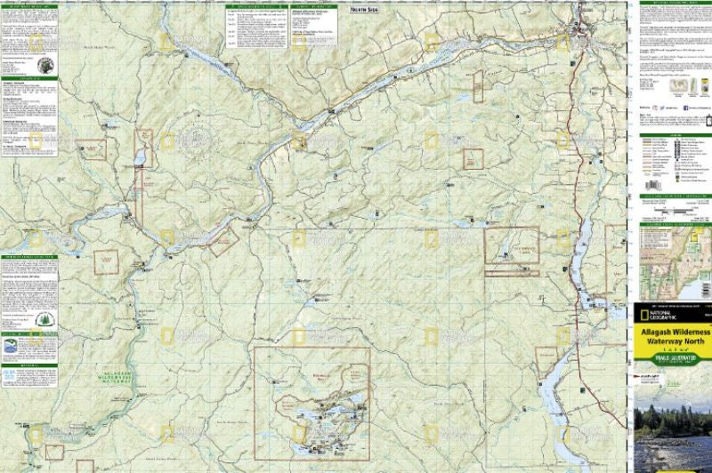 National Geographic - Allagash North Map #400