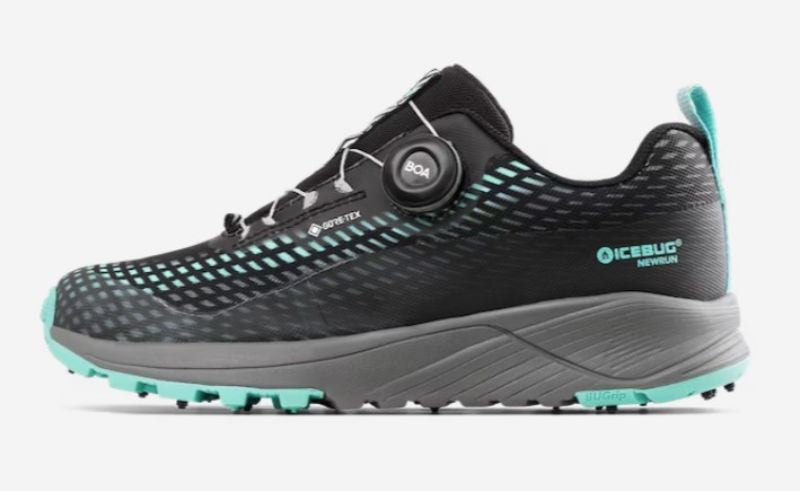 Icebug - NewRun Womens BUGrip GTX - Black/Jade Mist