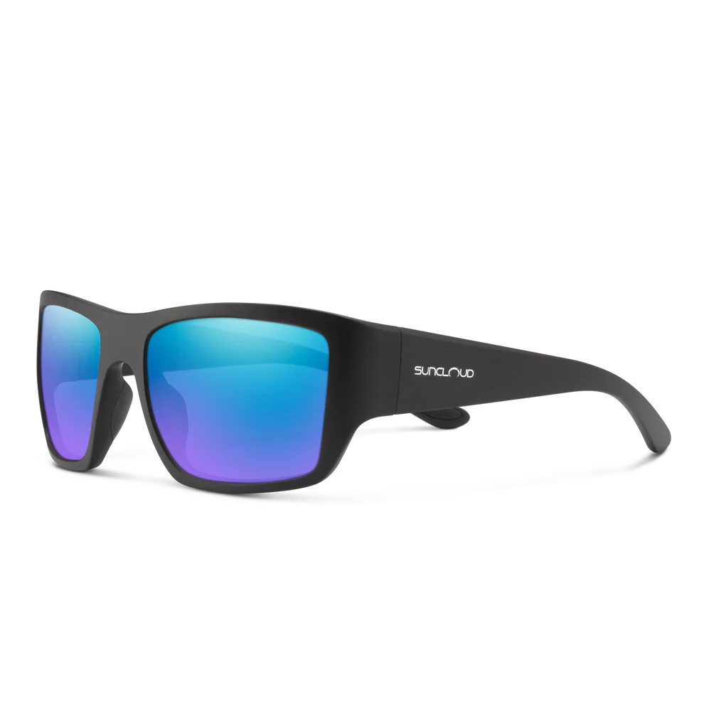 Suncloud - Sculpin - Matte Black/Polarized Blue Mirror
