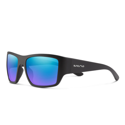Suncloud - Sculpin - Matte Black/Polarized Blue Mirror