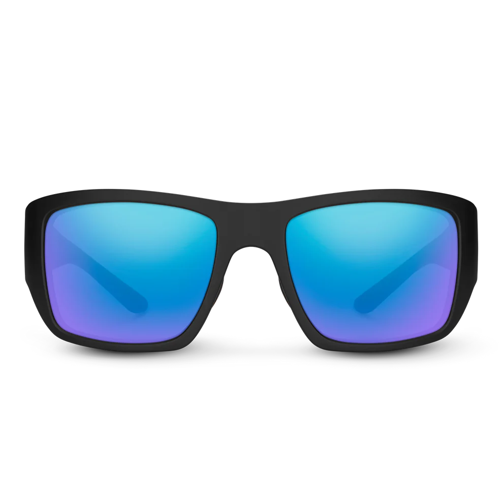 Suncloud - Sculpin - Matte Black/Polarized Blue Mirror