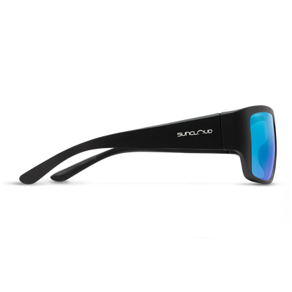 Suncloud - Sculpin - Matte Black/Polarized Blue Mirror