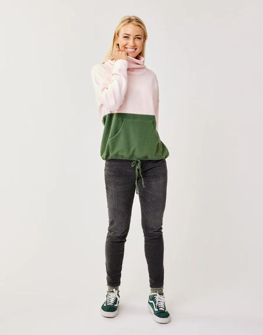 Carve Designs - Rowayton Colorblock Cowl - Women's - Ice w. Forest