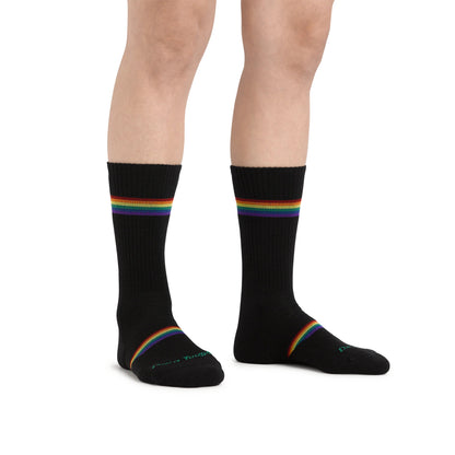 Darn Tough - Prism Micro Crew Lightweight with Cushion Men's - Black