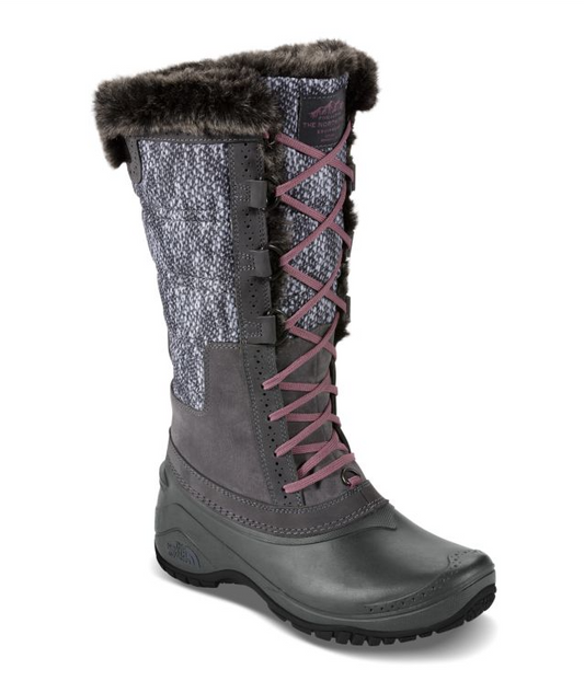 The North Face - Women's Shellista II Tall Boot - Smoked Pearl Grey/Nostalgia Rose