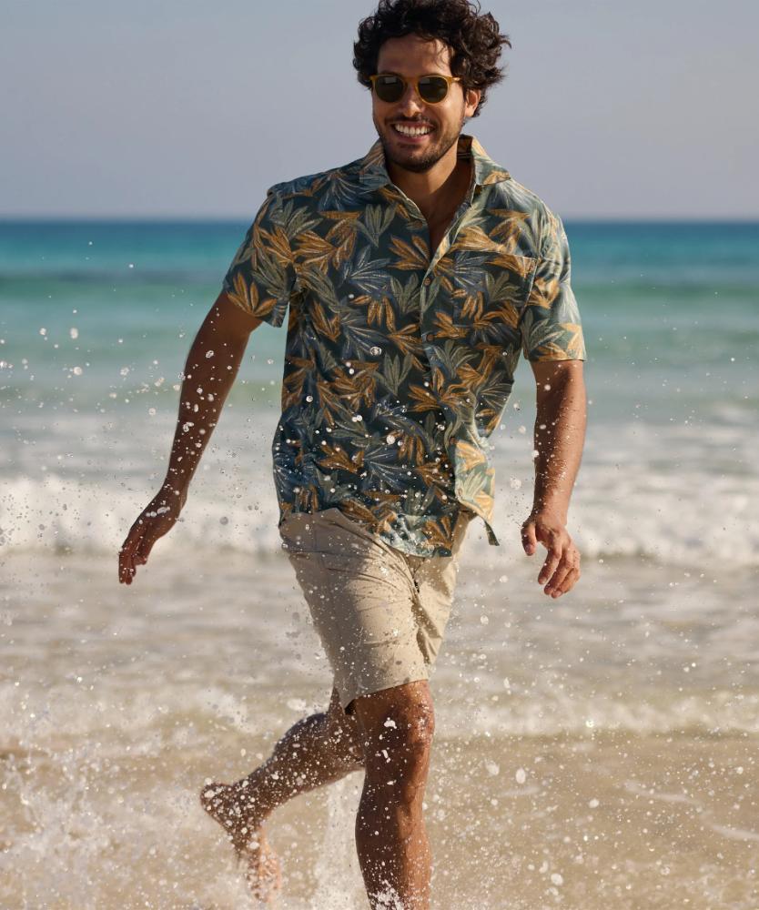 Sherpa - Havai Short Sleeve Shirt - Rathee Blue