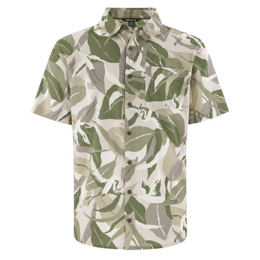 Sherpa - Kongde Short Sleeve Shirt - Sage Sarus Crane