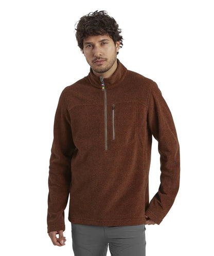 Sherpa - Rolpa Eco 1/4 Zip - Men's - Dark Rust