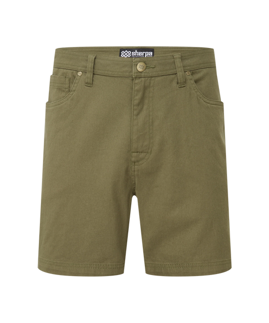 Sherpa - Dando 5 Pocket Short - Evergreen