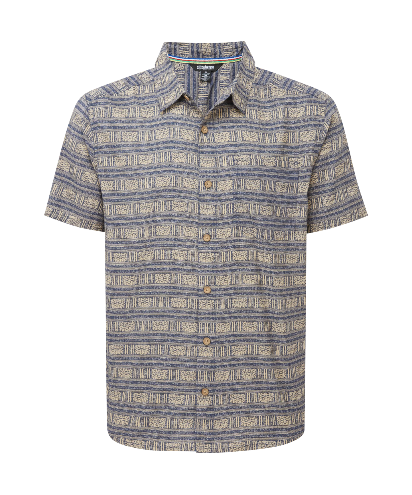 Sherpa - Khumbu Weave Short Sleeve Shirt - Rathee Blue
