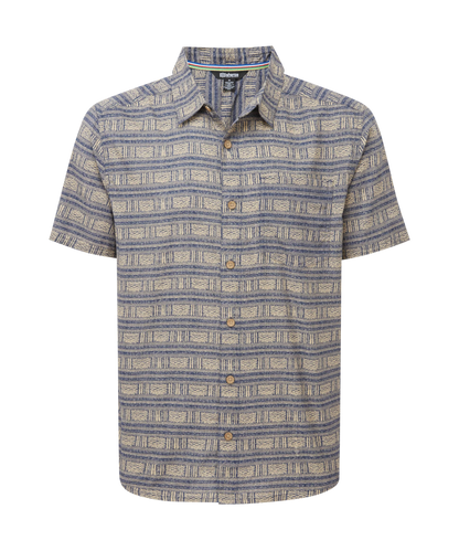 Sherpa - Khumbu Weave Short Sleeve Shirt - Rathee Blue