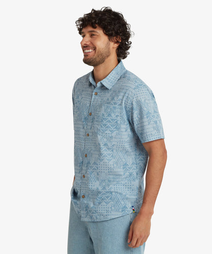 Sherpa - Puja Short Sleeve Shirt - Dark Sky