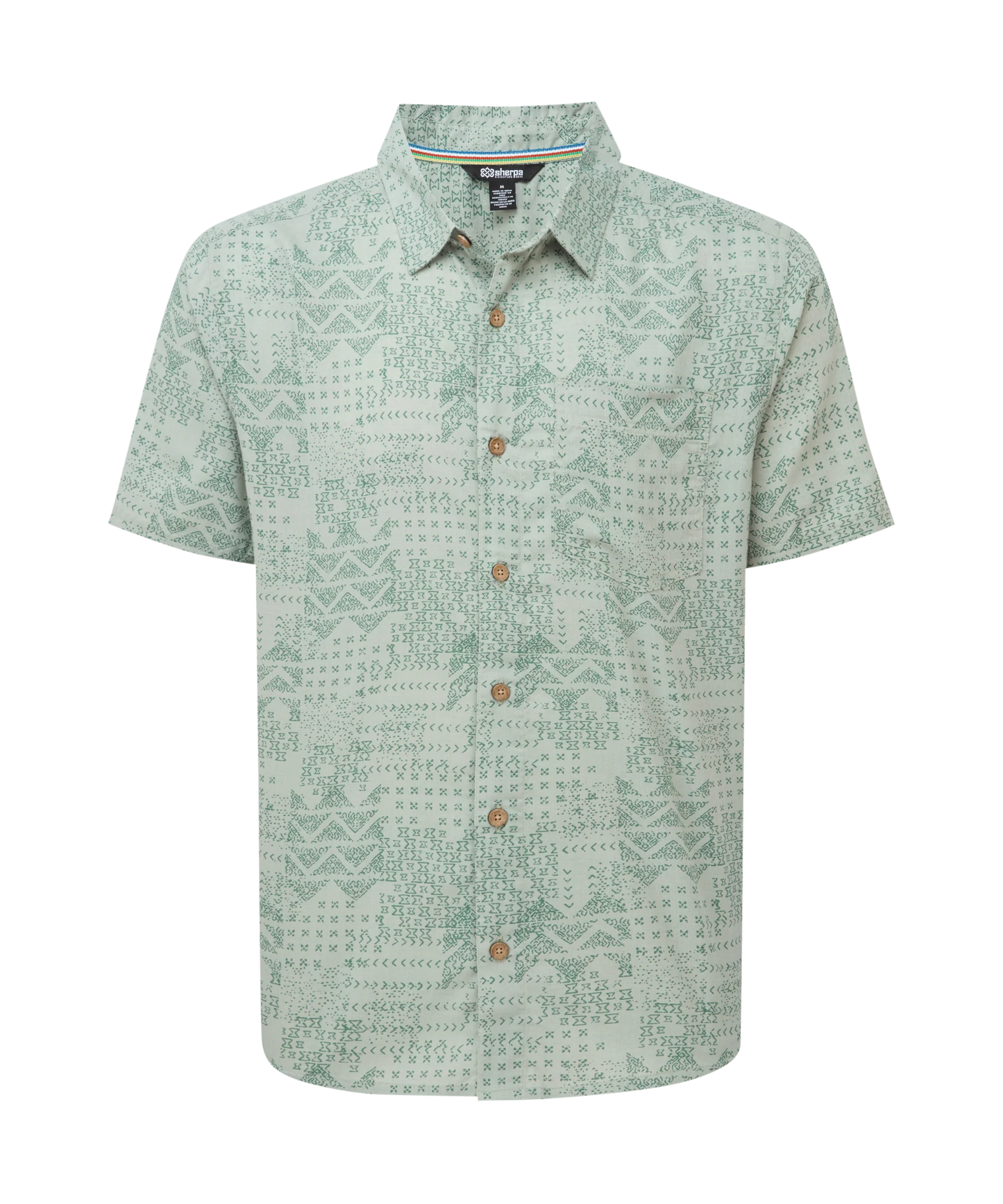 Sherpa - Puja Short Sleeve Shirt - Celery
