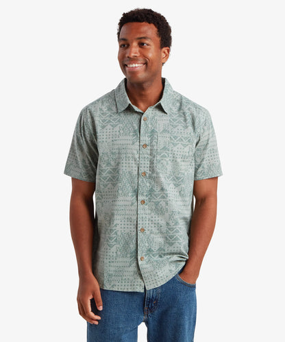 Sherpa - Puja Short Sleeve Shirt - Celery