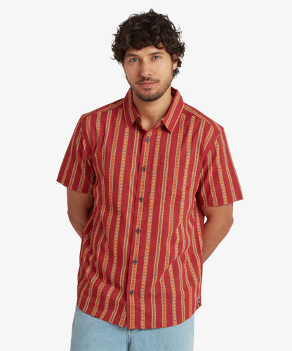 Sherpa - Rupa Short Sleeve Shirt - Rust