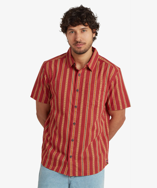 Sherpa - Rupa Short Sleeve Shirt - Rust