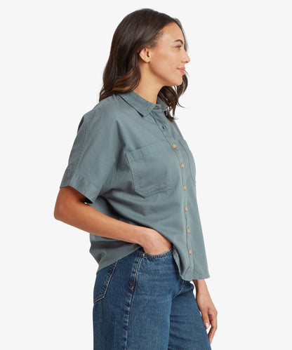 Sherpa - Palmo Ss Shirt - Stormy