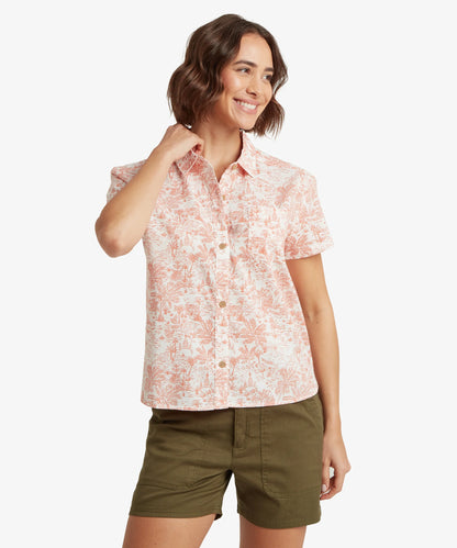 Sherpa - Jaya Camp Shirt - Peetho/Rose Gold Toile