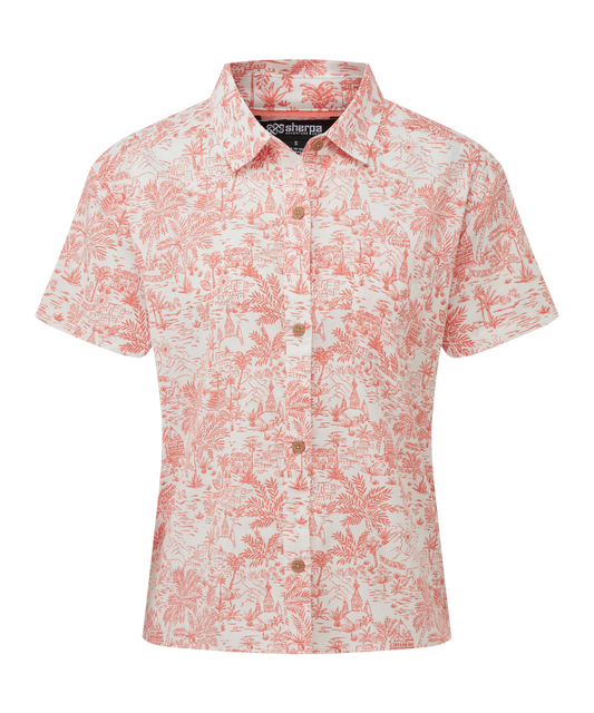 Sherpa - Jaya Camp Shirt - Peetho/Rose Gold Toile