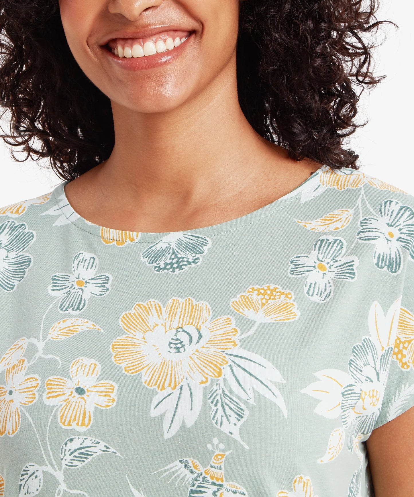 Sherpa - Neha Tee - Celery Floral