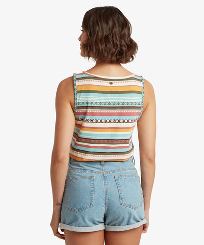 Sherpa - Neha V-Neck Tank - Evergreen Indreni