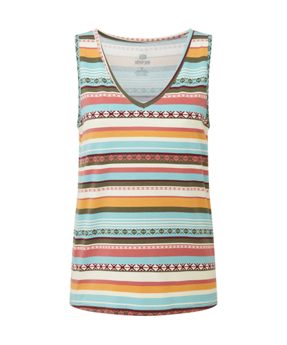 Sherpa - Neha V-Neck Tank - Evergreen Indreni
