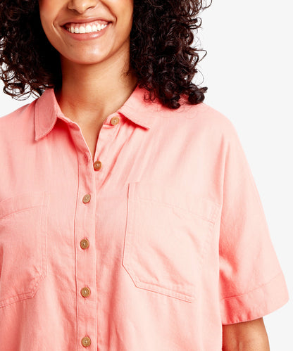 Sherpa - Palmo Ss Shirt - Rose Gold