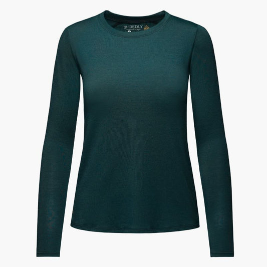 Shredly - Long Sleeve - Women's - Midnight Turquoise