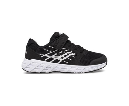 Saucony - Big Kids Wind 2.0 - Black/White