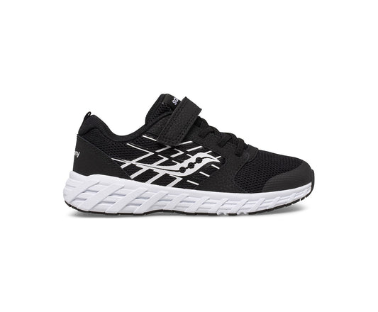 Saucony - Big Kids Wind 2.0 - Black/White