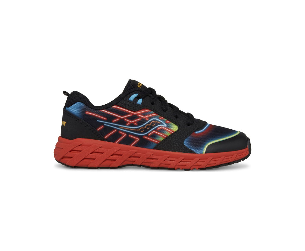 Saucony - Big Kids Wind 2.0 - Black/White