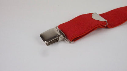Ski Sundries - Heavy Duty Suspenders - Red